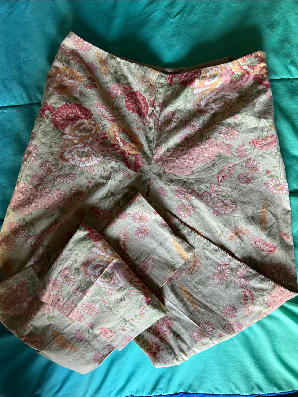 Lauren Ralph Lauren Pink & Cream Floral Skirt